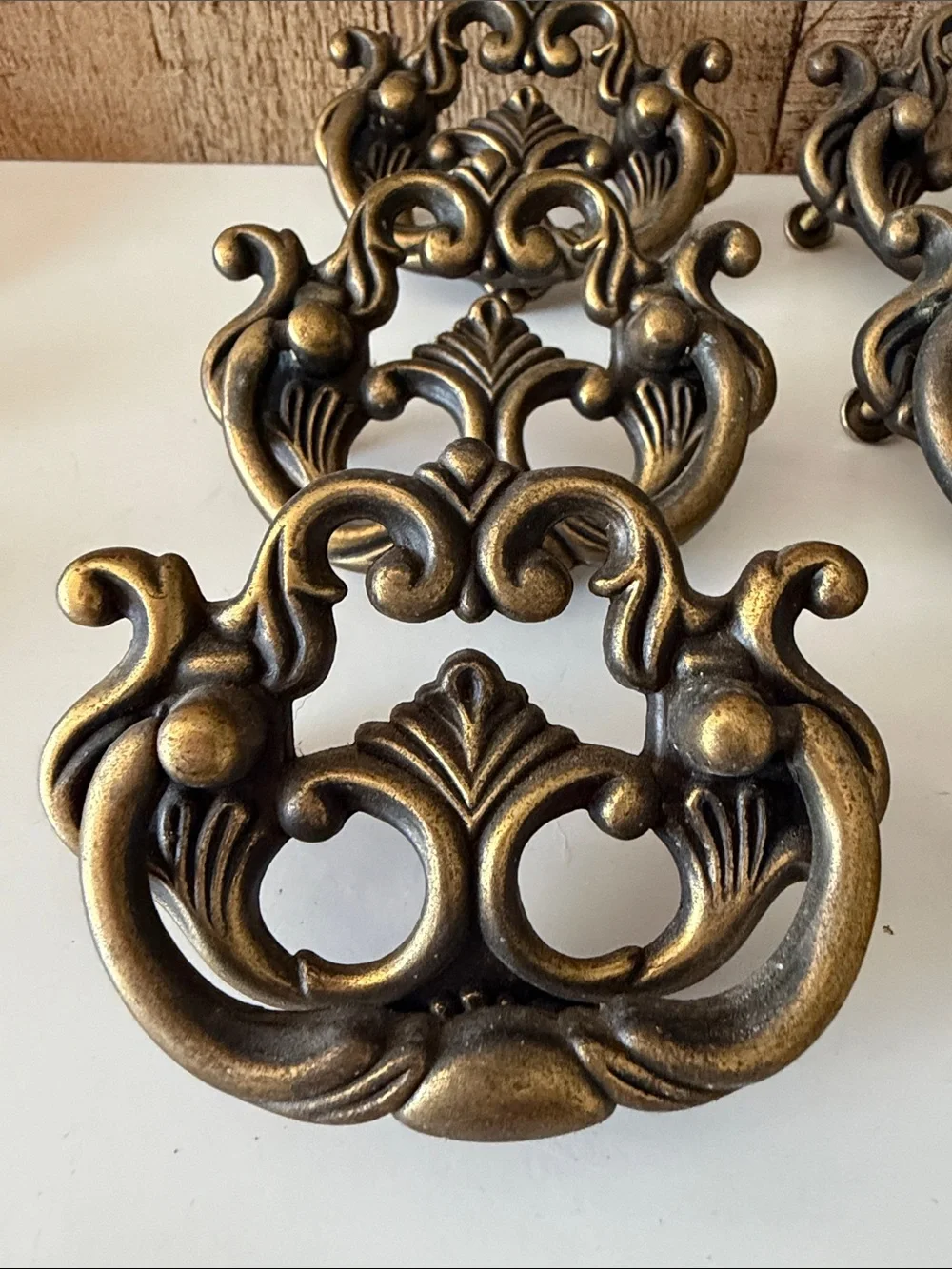 Ornate Chippendale Drawer Pull Drop Handles Dresser Handle (2.5 inch center)